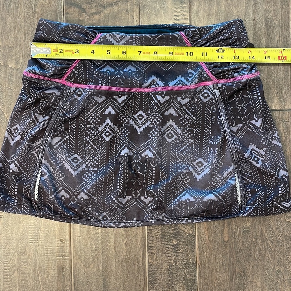Athleta Gray Patterned Skort, Size Extra Small - image 5